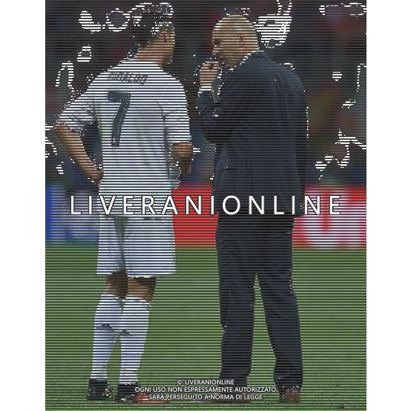 UEFA Champions League 2015/2016 Finale Milano - 28.05.2016 Real Madrid-Atletico Madrid Nella Foto:Cristiano Ronaldo e Zinedine Zidane /Ph.Vitez-Ag. Aldo Liverani