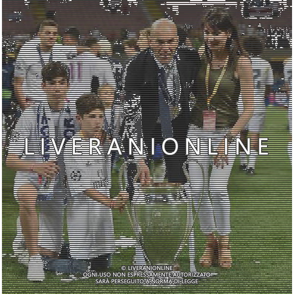 UEFA Champions League 2015/2016 Finale Milano - 28.05.2016 Real Madrid-Atletico Madrid Nella Foto:Zinedine Zidane con la coppa /Ph.Vitez-Ag. Aldo Liverani