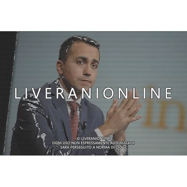 Luigi Di Maio ospite della trasmissione TV \' In mezz\'ora \' Roma - 29.05.2016 - Studi Rai Teulada - nella foto: Luigi Di Maio / Ph. Corradetti - AGENZIA ALDO LIVERANI SAS