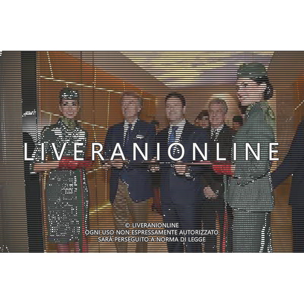 Inaugurazione della nuova lounge Casa Alitalia di Roma Fiumicino 30 maggio 2016 alla presenza del Presidente Luca Cordero di Montezemolo e l\'Amministratore Delegato Cramer Ball Â© Corradetti / AGENZIA ALDO LIVERANI SAS
