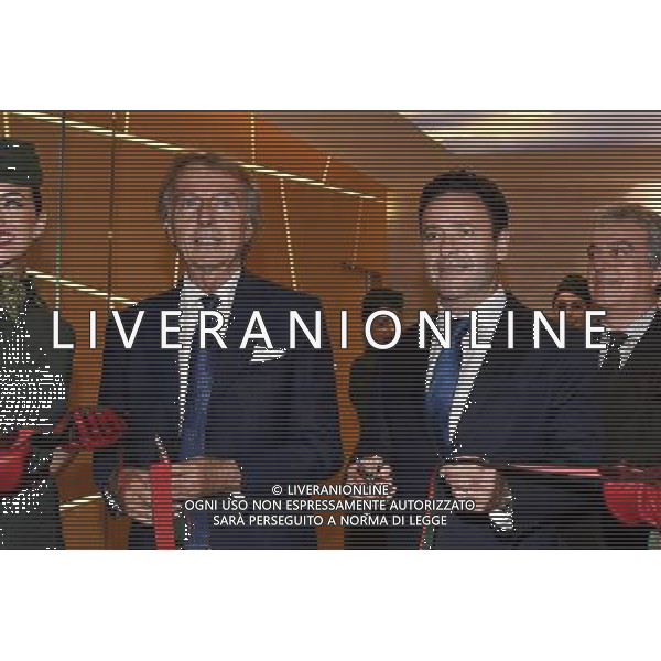 Inaugurazione della nuova lounge Casa Alitalia di Roma Fiumicino 30 maggio 2016 alla presenza del Presidente Luca Cordero di Montezemolo e l\'Amministratore Delegato Cramer Ball Â© Corradetti / AGENZIA ALDO LIVERANI SAS
