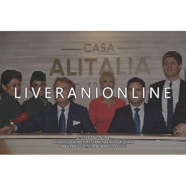 Inaugurazione della nuova lounge Casa Alitalia di Roma Fiumicino 30 maggio 2016 alla presenza del Presidente Luca Cordero di Montezemolo e l\'Amministratore Delegato Cramer Ball Â© Corradetti / AGENZIA ALDO LIVERANI SAS