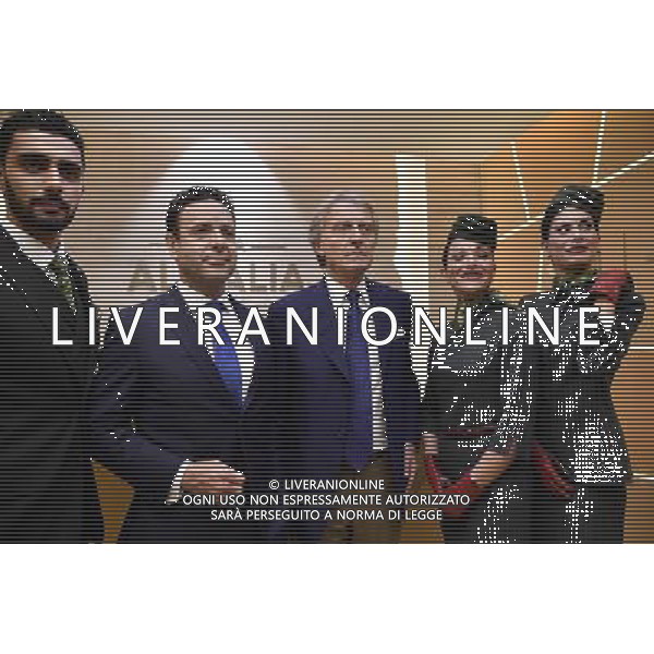Inaugurazione della nuova lounge Casa Alitalia di Roma Fiumicino 30 maggio 2016 alla presenza del Presidente Luca Cordero di Montezemolo e l\'Amministratore Delegato Cramer Ball Â© Corradetti / AGENZIA ALDO LIVERANI SAS
