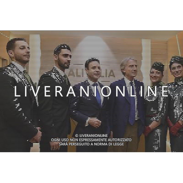 Inaugurazione della nuova lounge Casa Alitalia di Roma Fiumicino 30 maggio 2016 alla presenza del Presidente Luca Cordero di Montezemolo e l\'Amministratore Delegato Cramer Ball Â© Corradetti / AGENZIA ALDO LIVERANI SAS