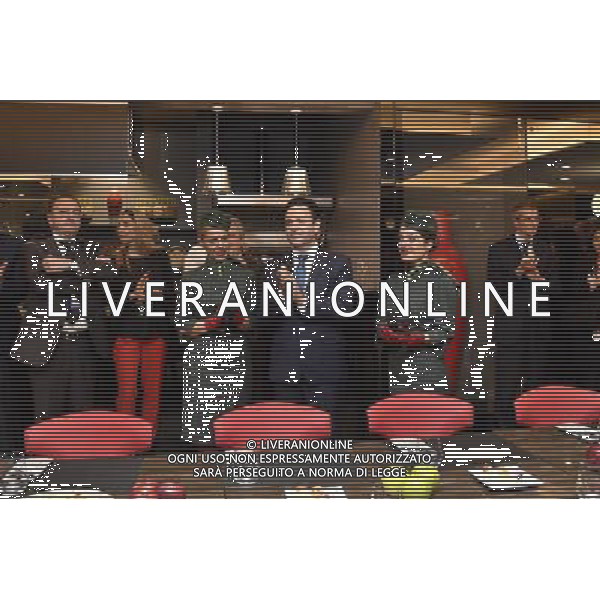 Inaugurazione della nuova lounge Casa Alitalia di Roma Fiumicino 30 maggio 2016 alla presenza del Presidente Luca Cordero di Montezemolo e l\'Amministratore Delegato Cramer Ball Â© Corradetti / AGENZIA ALDO LIVERANI SAS