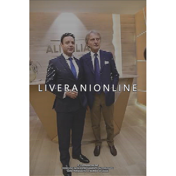 Inaugurazione della nuova lounge Casa Alitalia di Roma Fiumicino 30 maggio 2016 alla presenza del Presidente Luca Cordero di Montezemolo e l\'Amministratore Delegato Cramer Ball Â© Corradetti / AGENZIA ALDO LIVERANI SAS