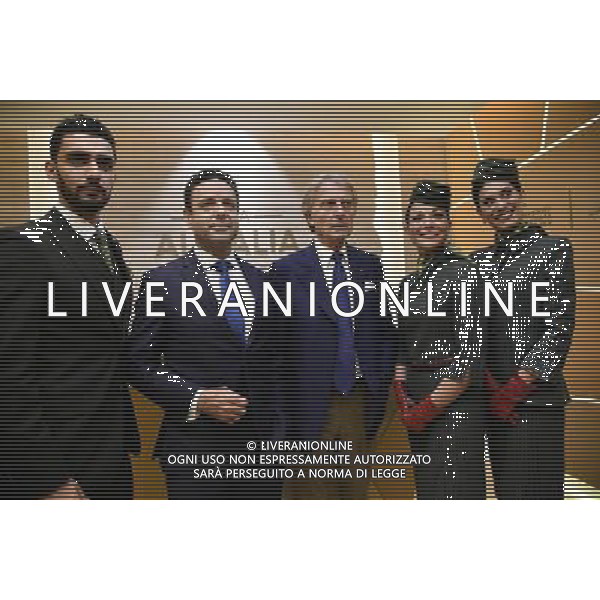 Inaugurazione della nuova lounge Casa Alitalia di Roma Fiumicino 30 maggio 2016 alla presenza del Presidente Luca Cordero di Montezemolo e l\'Amministratore Delegato Cramer Ball Â© Corradetti / AGENZIA ALDO LIVERANI SAS