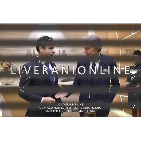 Inaugurazione della nuova lounge Casa Alitalia di Roma Fiumicino 30 maggio 2016 alla presenza del Presidente Luca Cordero di Montezemolo e l\'Amministratore Delegato Cramer Ball Â© Corradetti / AGENZIA ALDO LIVERANI SAS