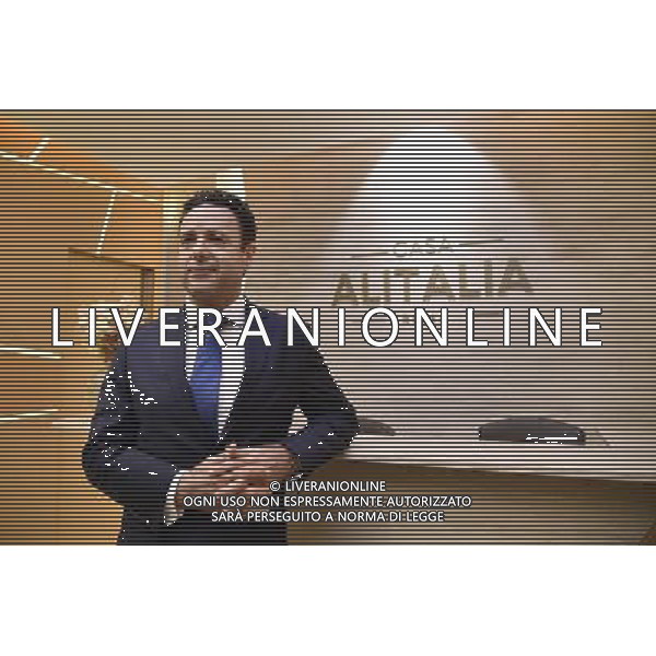 Inaugurazione della nuova lounge Casa Alitalia di Roma Fiumicino 30 maggio 2016 alla presenza del Presidente Luca Cordero di Montezemolo e l\'Amministratore Delegato Cramer Ball Â© Corradetti / AGENZIA ALDO LIVERANI SAS