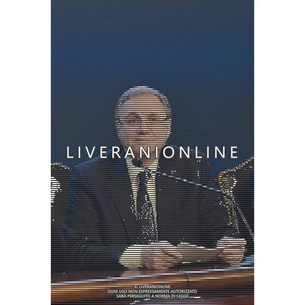 Assemblea ordinaria annuale di Banca d\'Italia Roma - 31.05.2016 - nella foto: Ignazio Visco governatore di Bankitalia / Ph. Corradetti - AGENZIA ALDO LIVERANI SAS