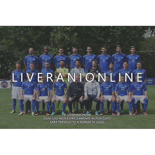 Raduno Nazionale Italiana Pre Europeo UEFA Francia 2016 Firenze - 01.06.2016 Foto Ufficiale Nella Foto:Foto Ufficiale in divisa da gioco Puma Buffon,Marchetti Sirigu,Barzagli,Bonucci,Chiellini,Ogbonna,Bernardeschi,Candreva,Darmian,De Sciglio,El Shaarawy,De Rossi,Florenzi,Giaccherini,Thiago Motta,Parolo,Sturaro,Eder,Immobile,Insigne,Pelle\',Zaza,Conte,Tavecchio,Oriali,Uva,Zappacosta,Rugani,Benassi,Meret /Ph.Vitez-Ag. Aldo Liverani