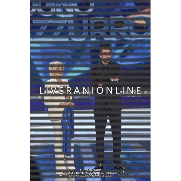 Trasmissione TV \' Sogno Azzurro \' Roma - 31.05.2016 - Studi Rai Teulada - nella foto: Gianluigi Buffon e Antonella Clerici / Ph. Corradetti - AGENZIA ALDO LIVERANI SAS