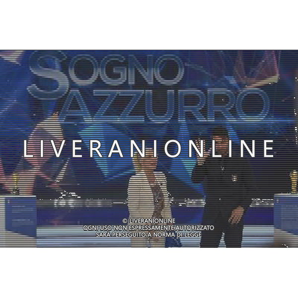 Trasmissione TV \' Sogno Azzurro \' Roma - 31.05.2016 - Studi Rai Teulada - nella foto: Gianluigi Buffon e Antonella Clerici / Ph. Corradetti - AGENZIA ALDO LIVERANI SAS