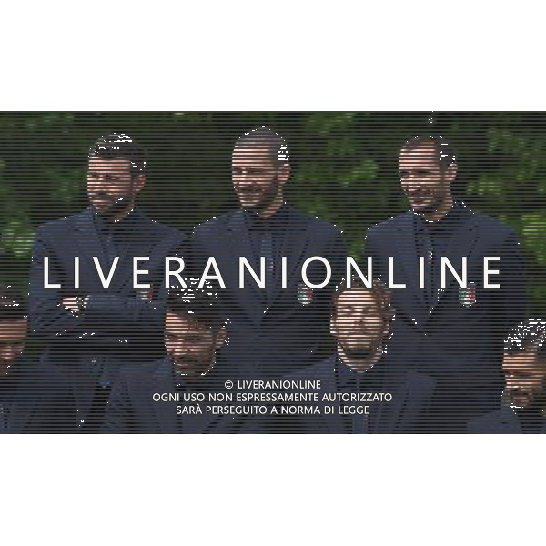 Raduno Nazionale Italiana Pre Europeo UEFA Francia 2016 Firenze - 01.06.2016 Foto Ufficiale Nella Foto:barzagli-bonucci-chiellini /Ph.Vitez-Ag. Aldo Liverani
