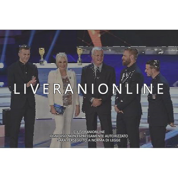 Trasmissione TV \' Sogno Azzurro \' Roma - 31.05.2016 - Studi Rai Teulada - nella foto: Antonella Clerici con Federico Bernardeschi Marcello Lippi Daniele De Rossi e Alessandro Florenzi / Ph. Corradetti - AGENZIA ALDO LIVERANI SAS