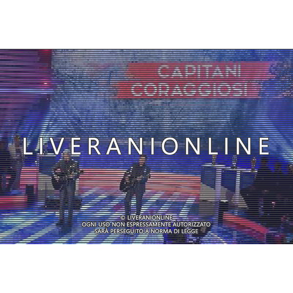 Trasmissione TV \' Sogno Azzurro \' Roma - 31.05.2016 - Studi Rai Teulada - nella foto: Claudio Baglioni e Gianni Morandi / Ph. Corradetti - AGENZIA ALDO LIVERANI SAS