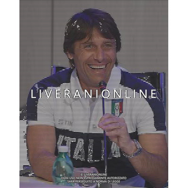 Raduno Nazionale Italiana Pre Europeo UEFA Francia 2016 Firenze - 01.06.2016 Conferenza Stampa Nella Foto:Conferenza stampa di presentazione di ENI come nuovo top sponsor della nazionale italiana: Antonio Conte /Ph.Vitez-Ag. Aldo Liverani