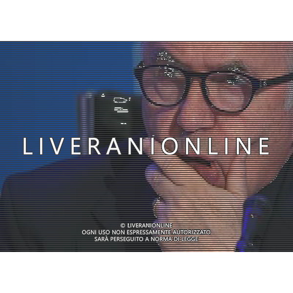 Raduno Nazionale Italiana Pre Europeo UEFA Francia 2016 Firenze - 01.06.2016 Conferenza Stampa Nella Foto:Conferenza stampa di presentazione di ENI come nuovo top sponsor della nazionale italiana: Carlo Tavecchio /Ph.Vitez-Ag. Aldo Liverani