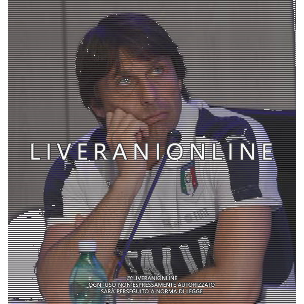 Raduno Nazionale Italiana Pre Europeo UEFA Francia 2016 Firenze - 01.06.2016 Conferenza Stampa Nella Foto:Conferenza stampa di presentazione di ENI come nuovo top sponsor della nazionale italiana: Antonio Conte /Ph.Vitez-Ag. Aldo Liverani