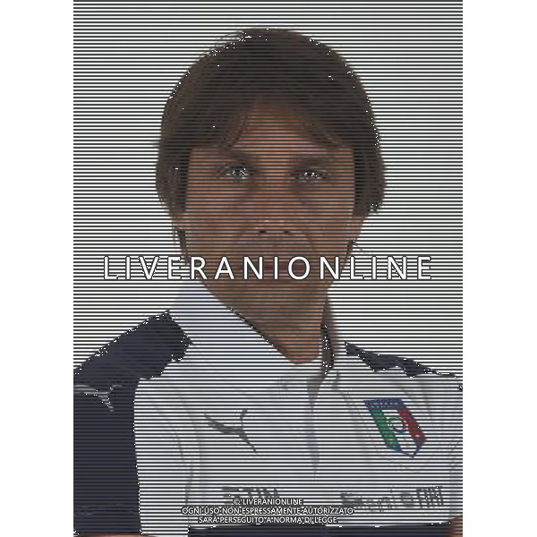 FLORENCE, ITALY - JUNE 01: Antonio Conte of Italy pose for a photo ahead of the UEFA Euro 2016 at Coverciano on June 1, 2016 in Florence, Italy. (Photo by Claudio Villa/Getty Images)/Agenzia Aldo Liverani s.a.s.