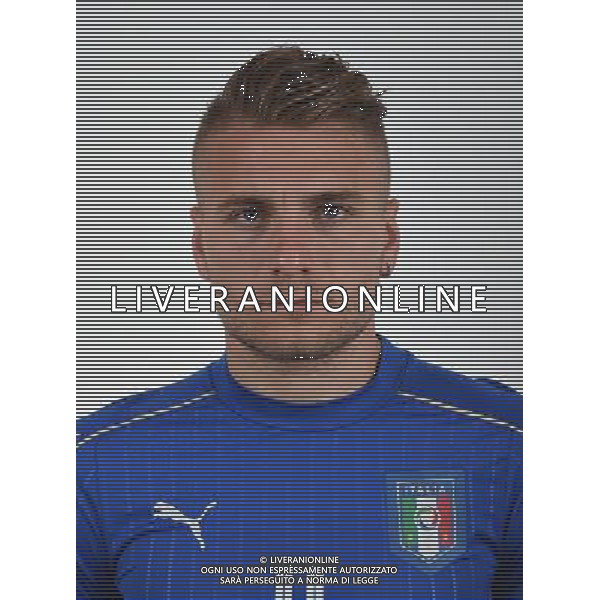 FLORENCE, ITALY - JUNE 01: Ciro Immobile of Italy pose for a photo ahead of the UEFA Euro 2016 at Coverciano on June 1, 2016 in Florence, Italy. (Photo by Claudio Villa/Getty Images)/Agenzia Aldo Liverani s.a.s.