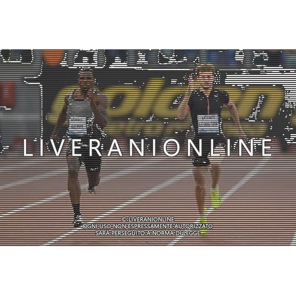 Golden Gala Roma 2016 Roma - 02.06.2016 - Stadio Olimpico - nella foto: Ameer Webb e Christophe Lemaitre 200m Men / Ph. Corradetti - AGENZIA ALDO LIVERANI SAS