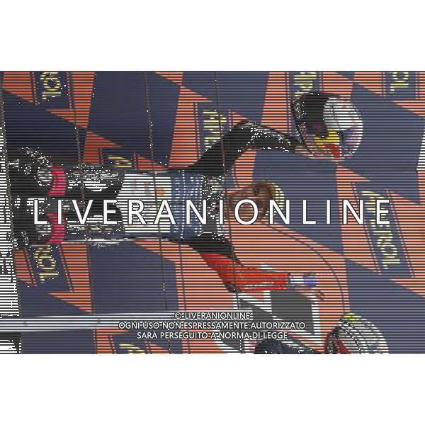 Misano Adriatico ( RN ) 16/09/2012 Gran Premio Aperol di San Marino e della Riviera di Rimini 2012 - Moto3 Premiazione Nella foto: 2âˆž Class. Luis SALOM ( ESP ) su KALEX KTM sul podio PH Lauro Montagnini