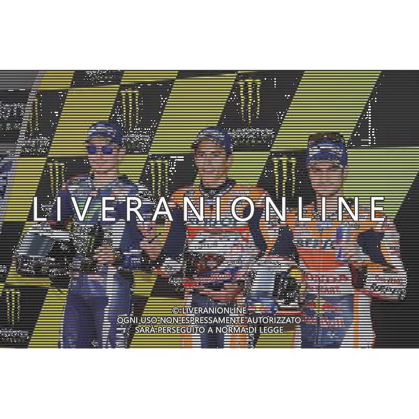 04.06.2016. MontmelÃ², Spagna. Jorge Lorenzo, Marc Marquez, Dani Pedrosa. Â© PIAZZOLLA / AGENZIA ALDO LIVERANI SAS Montmelo\' Gp Spagna - motomondiale Gran Premio di Catalunya Prove di Qualifiche 04.06.2016
