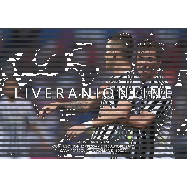 Campionato di Calcio Primavera TIM 2015/2016 \'Trofeo Giacinto Facchetti\' Finale Reggio Emilia - 04.06.2016 Roma-Juventus Nella Foto: esultanza di pozzebon nicolo\' e lirola pol mikel che festaggiano per il calcio di rigore /Ph.Vitez-Ag. Aldo Liverani