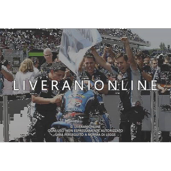 05.06.2016. Montmel˜, Spagna. Jorge Navarro con il Team Estrella Galicia dopo la gara. FOTO G.PIAZZOLLA-AG ALDO LIVERANI SAS