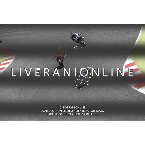 05.06.2016. MontmelÃ², Spagna. Valentino Rossi(Movistar Yamaha), Marc Marquez (Repsol Honda) e Jorge Lorenzo (Movistar Yamaha) durante la gara. Â©PIAZZOLLA AGENZIA ALDO LIVERANI SAS Montmelo\' Gp Spagna - motomondiale Gran Premio di Catalunya Gara e Podio 05.06.2016