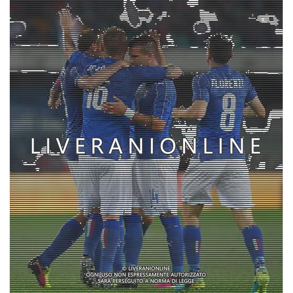 Amichevole in preparazione agli Europei Francia 2016 Verona - 06.06.2016 Italia-Finlandia Nella Foto: esultanza dopo il gol di daniele de rossi /Ph.Vitez-Ag. Aldo Liverani