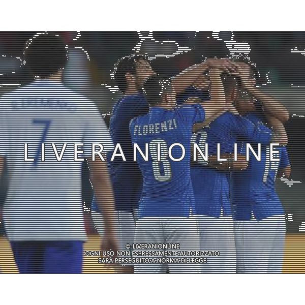 Amichevole in preparazione agli Europei Francia 2016 Verona - 06.06.2016 Italia-Finlandia Nella Foto: esultanza dopo il gol di daniele de rossi /Ph.Vitez-Ag. Aldo Liverani