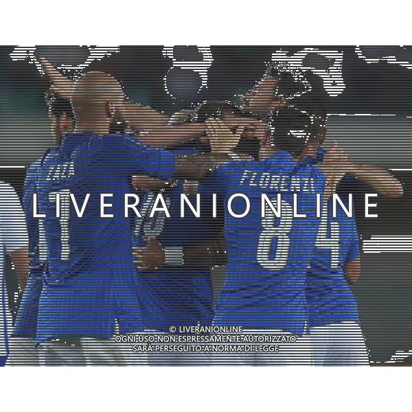 Amichevole in preparazione agli Europei Francia 2016 Verona - 06.06.2016 Italia-Finlandia Nella Foto: esultanza dopo il gol di daniele de rossi /Ph.Vitez-Ag. Aldo Liverani