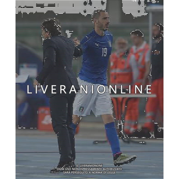 Amichevole in preparazione agli Europei Francia 2016 Verona - 06.06.2016 Italia-Finlandia Nella Foto:antonio conte con leonardo bonucci dopo la sostituzione /Ph.Vitez-Ag. Aldo Liverani