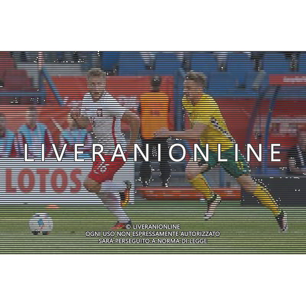 06.06.2016 KRAKOW REPREZENTACJA MECZ TOWARZYSKI POLSKA - LITWA ( FRIENDLY MATCH POLAND - LITHUANIA ) N/Z JAKUB BLASZCZYKOWSKI ARVYDAS NOVIKOVAS FOT MACIEJ GOCLON / FOTONEWS / NEWSPIX.PL --- Newspix.pl AG ALDO LIVERANI SAS ONLY ITALY *** Local Caption *** www.newspix.pl mail us: info@newspix.pl call us: 0048 022 23 22 222 --- Polish Picture Agency by Ringier Axel Springer Poland