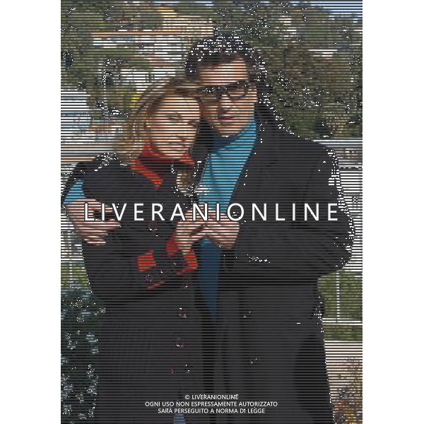 55¡ FESTIVAL DI SANREMO 02/03/2005 NELLA FOTO ANNALISA MINETTI E TOTO CUTUGNO PH AGENZIA ALDO LIVERANI