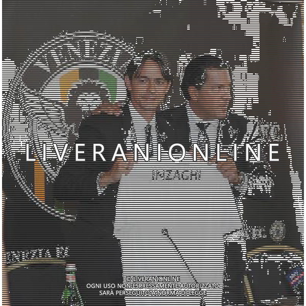 VENEZIA 08-06-2016 PRESENTAZIONE DEL NUOVO ALLENATORE FILIPPO INZAGHI NELLA FOTO FILIPPO INZAGHI CON IL PRESIDENTE JOE TACOPINA FOTO PAOLA GARBUIO-AG ALDO LIVERANI SAS