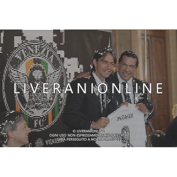 VENEZIA 08-06-2016 PRESENTAZIONE DEL NUOVO ALLENATORE FILIPPO INZAGHI NELLA FOTO FILIPPO INZAGHI CON IL PRESIDENTE JOE TACOPINA FOTO PAOLA GARBUIO-AG ALDO LIVERANI SAS