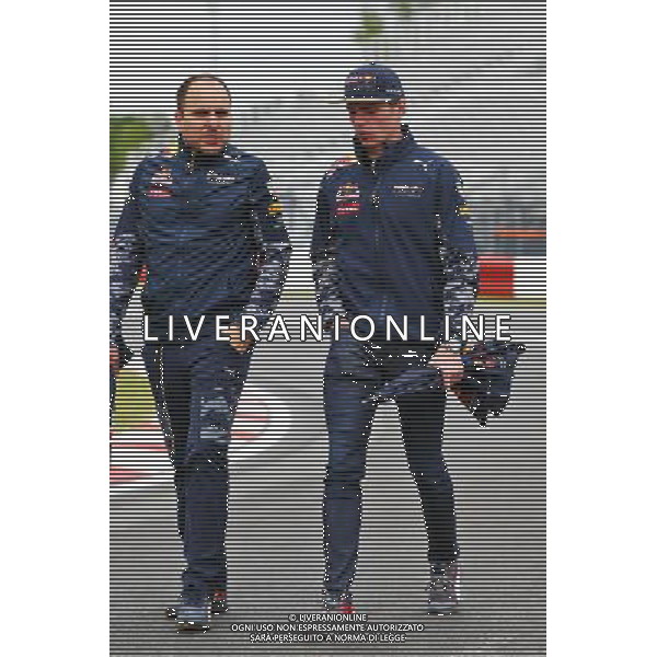 Max Verstappen (NLD) Red Bull Racing walks the circuit with Gianpiero Lambiase (ITA) Red Bull Racing Engineer. 09.06.2016. Formula 1 World Championship, Rd 7, Canadian Grand Prix, Montreal, Canada, Preparation Day. AG ALDO LIVERANI SAS ONLY ITALY