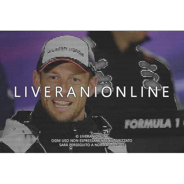 Jenson Button (GBR) McLaren in the FIA Press Conference. 09.06.2016. Formula 1 World Championship, Rd 7, Canadian Grand Prix, Montreal, Canada, Preparation Day. AG ALDO LIVERANI SAS ONLY ITALY