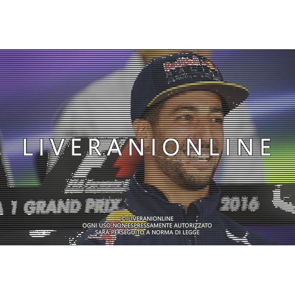 Daniel Ricciardo (AUS) Red Bull Racing in the FIA Press Conference. 09.06.2016. Formula 1 World Championship, Rd 7, Canadian Grand Prix, Montreal, Canada, Preparation Day. AG ALDO LIVERANI SAS ONLY ITALY