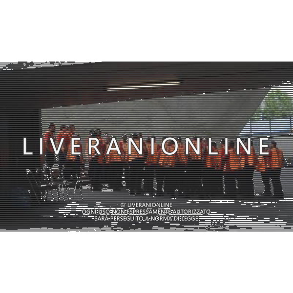 UEFA Francia EURO 2016 Final Tournament Group Stage A Parigi - 10.06.2016 Francia-Romania Nella Foto: veduta interna dello stadio Stade de France Saint Denis prima della partita inaugurale - Controlli sicurezza da parte degli Steward - Riunione Steward /Ph.Vitez-Ag. Aldo Liverani