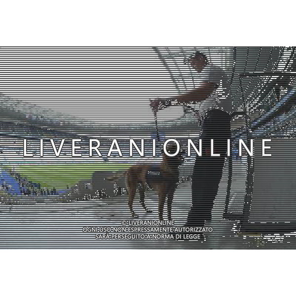 UEFA Francia EURO 2016 Final Tournament Group Stage A Parigi - 10.06.2016 Francia-Romania Nella Foto: veduta interna dello stadio Stade de France Saint Denis prima della partita inaugurale - Controlli sicurezza da parte della Polizia e Steward con l\'ausilio dei cani /Ph.Vitez-Ag. Aldo Liverani