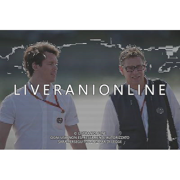 (L to R): Alan Van Der Merwe (RSA) FIA Medical Car Driver with Bernd Maylander (GER) FIA Safety Car Driver. 10.06.2016. Formula 1 World Championship, Rd 7, Canadian Grand Prix, Montreal, Canada, Practice Day. / AGENZIA ALDO LIVERANI SAS - ITALY ONLY EDITORIAL USE ONLY 