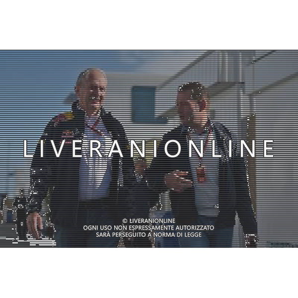 (L to R): Dr Helmut Marko (AUT) Red Bull Motorsport Consultant with Jos Verstappen (NLD). 10.06.2016. Formula 1 World Championship, Rd 7, Canadian Grand Prix, Montreal, Canada, Practice Day. / AGENZIA ALDO LIVERANI SAS - ITALY ONLY EDITORIAL USE ONLY