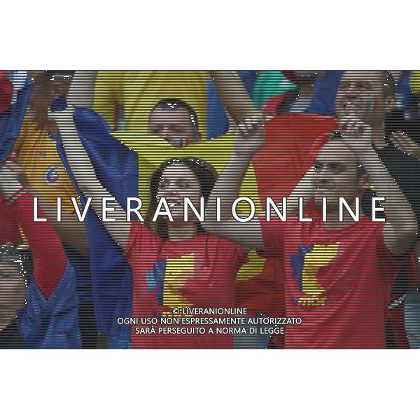 SAINT-DENIS 10.06.2016 MECZ I RUNDA GRUPA A MISTRZOSTW EUROPY 2016: FRANCJA - RUMUNIA --- FIRST ROUND GROUP A UEFA EURO 2016 MATCH: FRANCE - ROMANIA KIBICE RUMUNIA - TIFOSI ROMANIA FOT. PIOTR KUCZA/NEWSPIX.PL Newspix.pl/ AGENZIA ALDO LIVERANI SAS - ITALY ONLY EDITORIAL USE ONLY - Francia - Romania UEFA Francia EURO 2016 Final Tournament Group Stage A Parigi - 10.06.2016