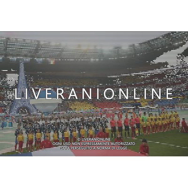 SAINT-DENIS 10.06.2016 MECZ I RUNDA GRUPA A MISTRZOSTW EUROPY 2016: FRANCJA - RUMUNIA --- FIRST ROUND GROUP A UEFA EURO 2016 MATCH: FRANCE - ROMANIA CEREMONIA OTWARCIA FOT. PIOTR KUCZA/NEWSPIX.PL Newspix.pl/ AGENZIA ALDO LIVERANI SAS - ITALY ONLY EDITORIAL USE ONLY - Francia - Romania UEFA Francia EURO 2016 Final Tournament Group Stage A Parigi - 10.06.2016