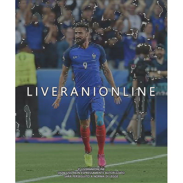 UEFA Francia EURO 2016 Final Tournament Group Stage A Parigi - 10.06.2016 Francia-Romania Nella Foto:giroud esulta /Ph.Vitez-Ag. Aldo Liverani