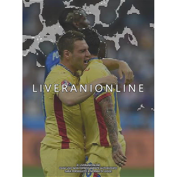 UEFA Francia EURO 2016 Final Tournament Group Stage A Parigi - 10.06.2016 Francia-Romania Nella Foto:stancu e popa festeggiano per il rigore /Ph.Vitez-Ag. Aldo Liverani